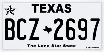 TX license plate BCZ2697
