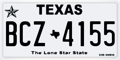 TX license plate BCZ4155