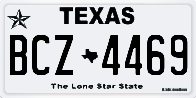 TX license plate BCZ4469