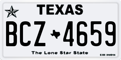 TX license plate BCZ4659