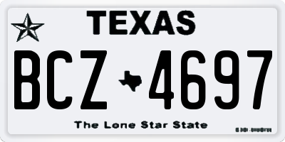 TX license plate BCZ4697