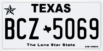 TX license plate BCZ5069