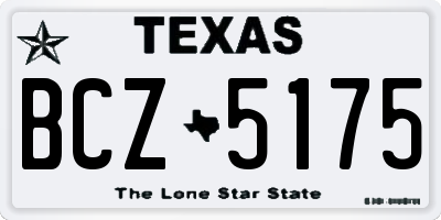 TX license plate BCZ5175