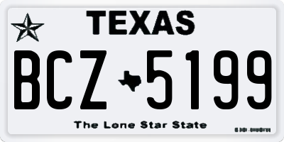 TX license plate BCZ5199