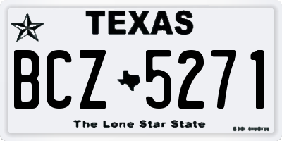 TX license plate BCZ5271