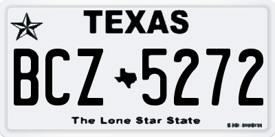 TX license plate BCZ5272