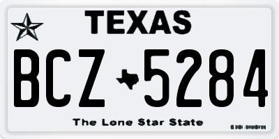 TX license plate BCZ5284
