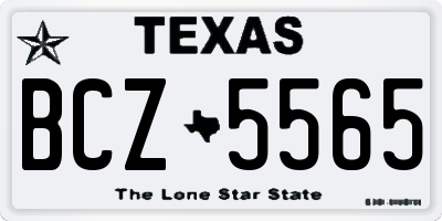 TX license plate BCZ5565