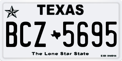 TX license plate BCZ5695