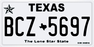 TX license plate BCZ5697
