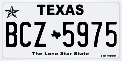 TX license plate BCZ5975