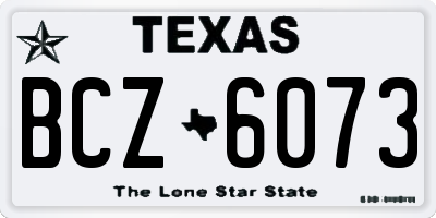 TX license plate BCZ6073