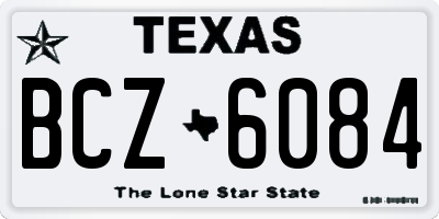 TX license plate BCZ6084