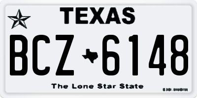 TX license plate BCZ6148
