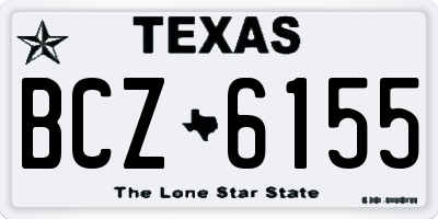 TX license plate BCZ6155