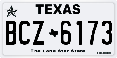 TX license plate BCZ6173