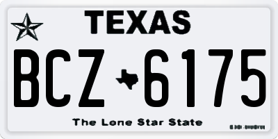 TX license plate BCZ6175