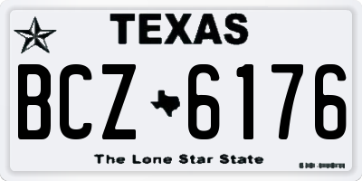 TX license plate BCZ6176
