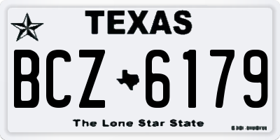 TX license plate BCZ6179