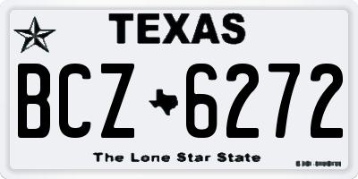 TX license plate BCZ6272