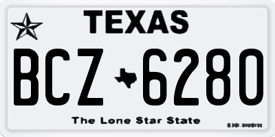 TX license plate BCZ6280