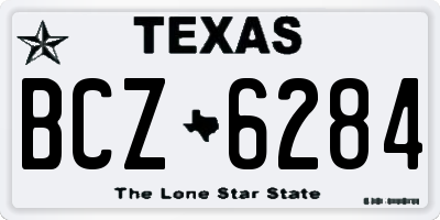 TX license plate BCZ6284