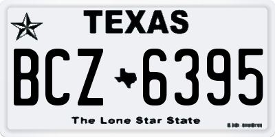 TX license plate BCZ6395