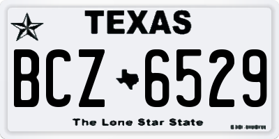 TX license plate BCZ6529