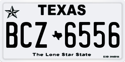 TX license plate BCZ6556