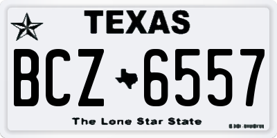 TX license plate BCZ6557