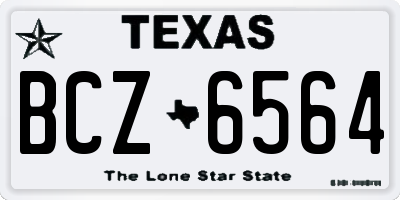 TX license plate BCZ6564