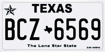 TX license plate BCZ6569