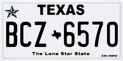 TX license plate BCZ6570
