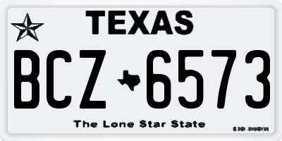 TX license plate BCZ6573