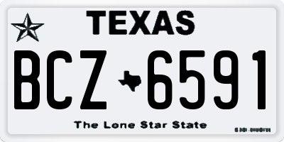 TX license plate BCZ6591