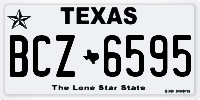 TX license plate BCZ6595