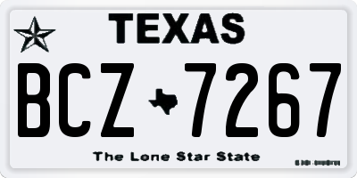 TX license plate BCZ7267