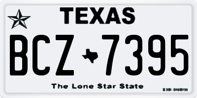 TX license plate BCZ7395