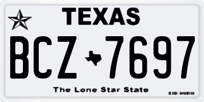 TX license plate BCZ7697