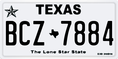 TX license plate BCZ7884
