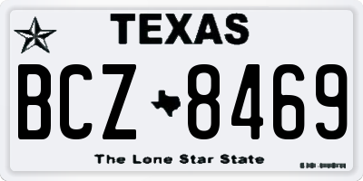 TX license plate BCZ8469