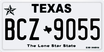 TX license plate BCZ9055