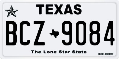 TX license plate BCZ9084