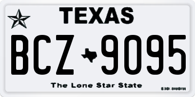 TX license plate BCZ9095