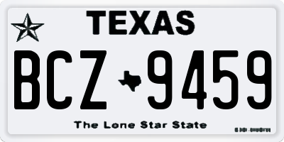 TX license plate BCZ9459