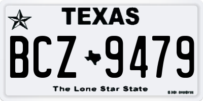 TX license plate BCZ9479