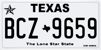 TX license plate BCZ9659
