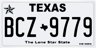 TX license plate BCZ9779