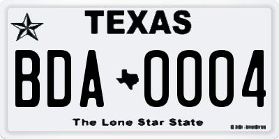 TX license plate BDA0004