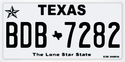 TX license plate BDB7282